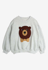 Mini Rodini Babies Bear Chenille Sweatshirt Gray 2572010894CO/R_MIRO-94