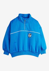Mini Rodini Boys Ritzratz Half-Zip Sweatshirt Blue 2572013560NY/R_MIRO-BL
