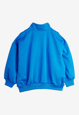Mini Rodini Boys Ritzratz Half-Zip Sweatshirt Blue 2572013560NY/R_MIRO-BL