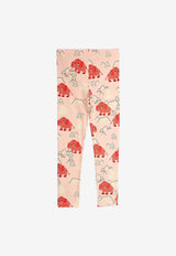 Mini Rodini Girls Mammoth Print Leggings Pink 2573012228BCO/R_MIRO-PI