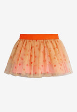 Mini Rodini Girls Dotted Tulle Skirt Pink 2573013428PL/R_MIRO-PI