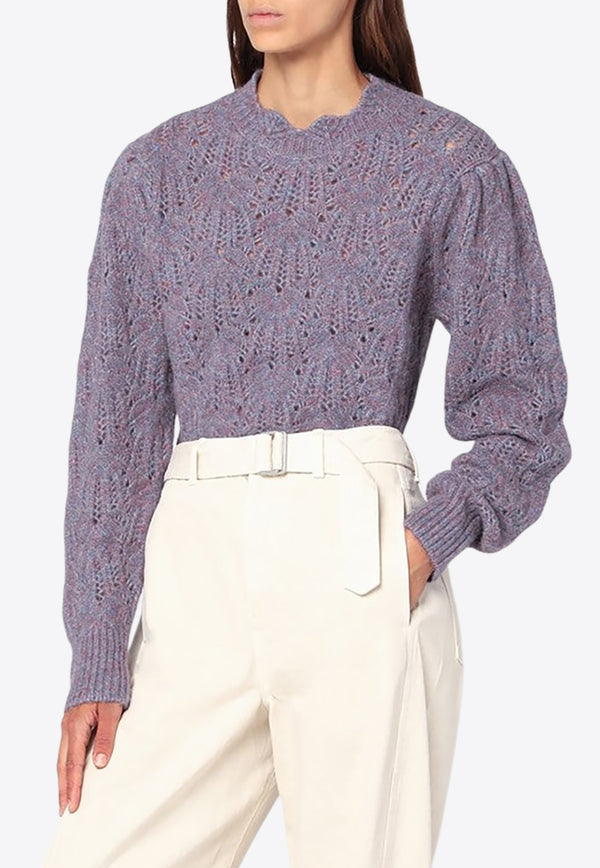 Isabel Marant Etoile Openwork Alpaca-Blend Sweater Multicolor 25APU0727FAC3L08E/R_ISAET-MUBU