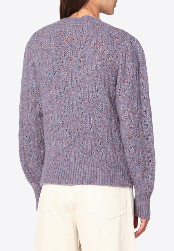 Isabel Marant Etoile Openwork Alpaca-Blend Sweater Multicolor 25APU0727FAC3L08E/R_ISAET-MUBU