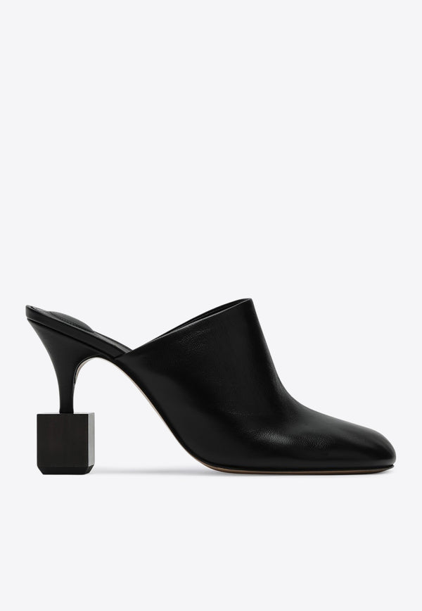 Jacquemus Bisou 90 Nappa Leather Mules Black 25E251FO1613073/Q_JACQM-990