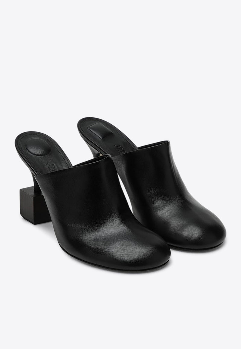 Jacquemus Bisou 90 Nappa Leather Mules Black 25E251FO1613073/Q_JACQM-990