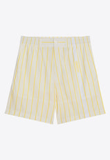 Jacquemus Aloe Striped Shorts Yellow 25E255PA1381691/Q_JACQM-2CB