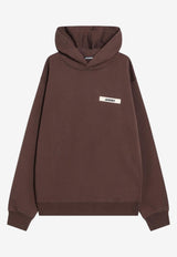 Jacquemus Gros Grain Hooded Sweatshirt Brown 25EHOM00247AJ00126/R_JACQM-880