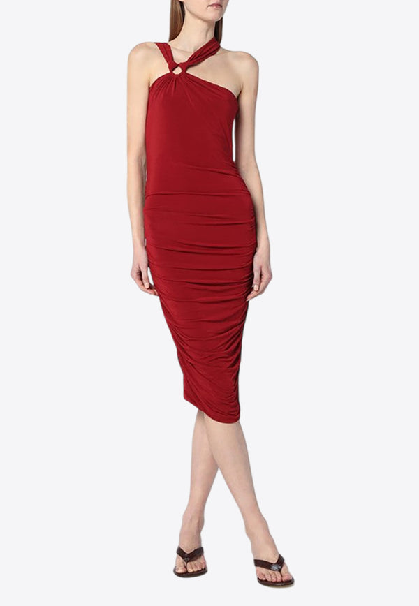 Isabel Marant Ethel One-Shoulder Mini Dress Red 25ERO0787FAC2J12I/Q_ISAMA-11DR