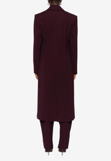 Mugler Notched-Lapel Wool Coat Purple 25F1MA0193196_PLUM