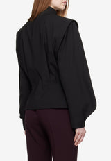 Mugler Tailored Buckle-Fastening Jacket
 Black 25F1MA0197190_BLACK