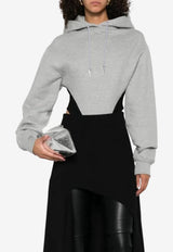 Mugler Hooded Long-Sleeved Bodysuit Gray 25F3BO02566024_GREY