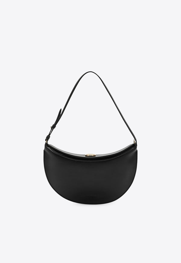 Jacquemus Small Ovalo Leather Shoulder Bag Black 25HBAW00444AC18A08/R_JACQM-990