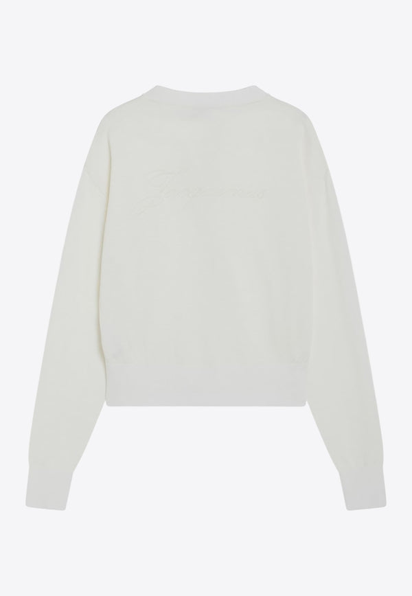 Jacquemus Wool-Blend Buttoned Cardigan White 25HCDW00816AK00299/R_JACQM-110