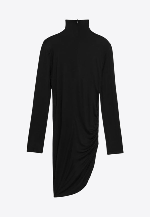 Jacquemus Spallina Draped Mini Dress Black 25HDRW00710AJ00234_JACQM-990