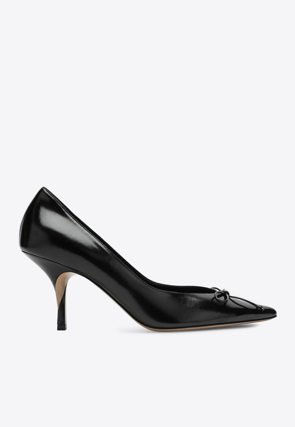 Jacquemus Tourni 80 Smooth Leather Pumps Black 25HFOW00178AC18A07/R_JACQM-990