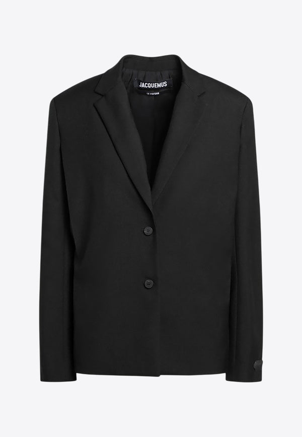 Jacquemus Single-Breasted Wool Blazer 25HJAW00120AW00705/R_JACQM-990