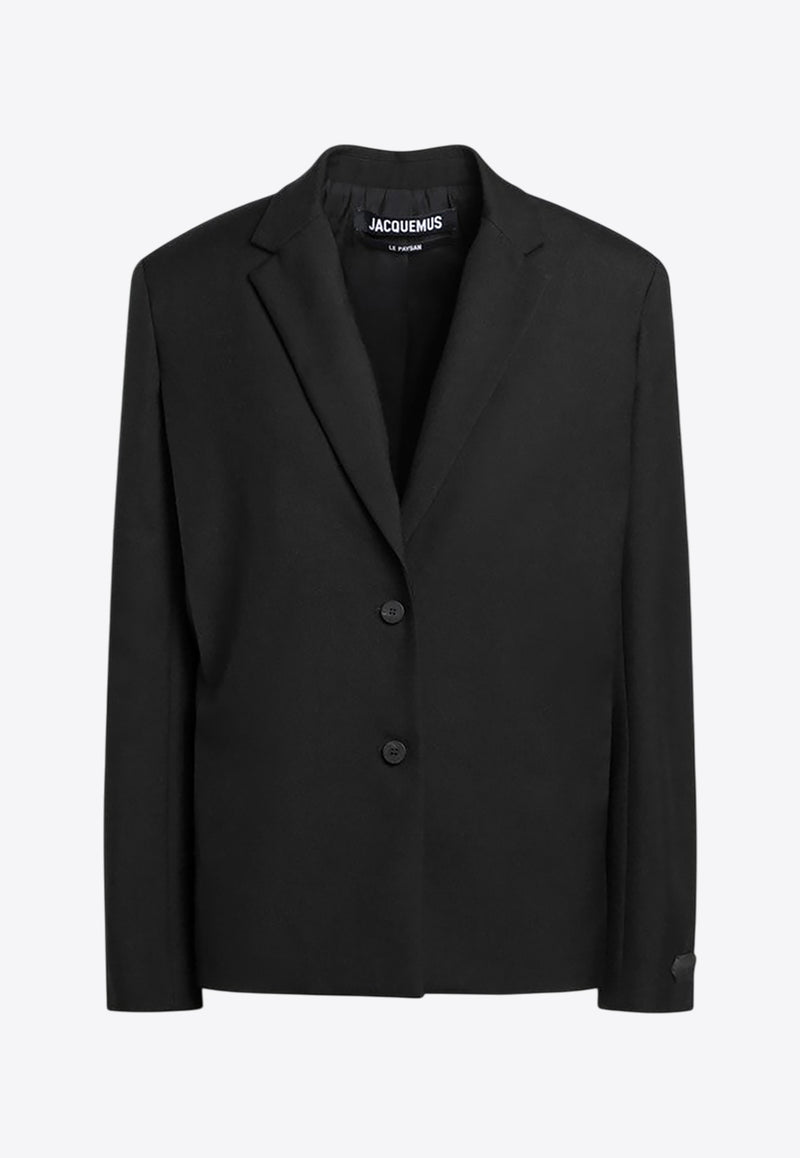 Jacquemus Single-Breasted Wool Blazer 25HJAW00120AW00705/R_JACQM-990