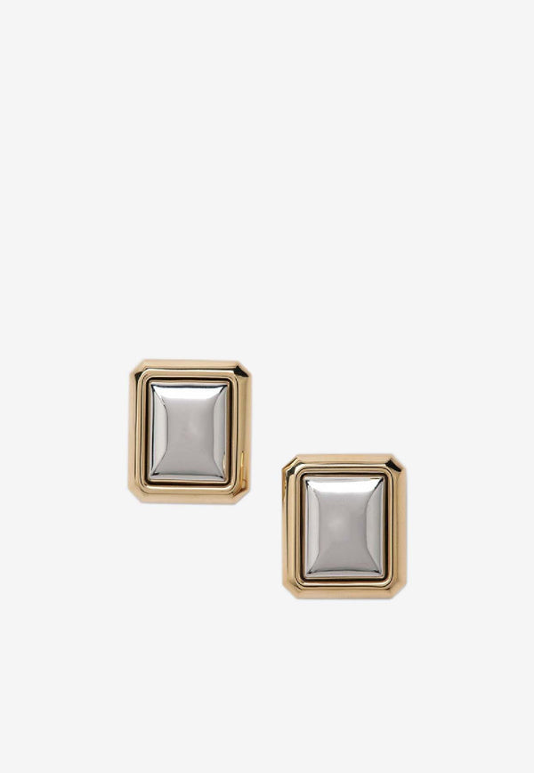 Jacquemus Large Carré Drop Earrings  Gold 25HJWW00761AOT4005/R_JACQM-979