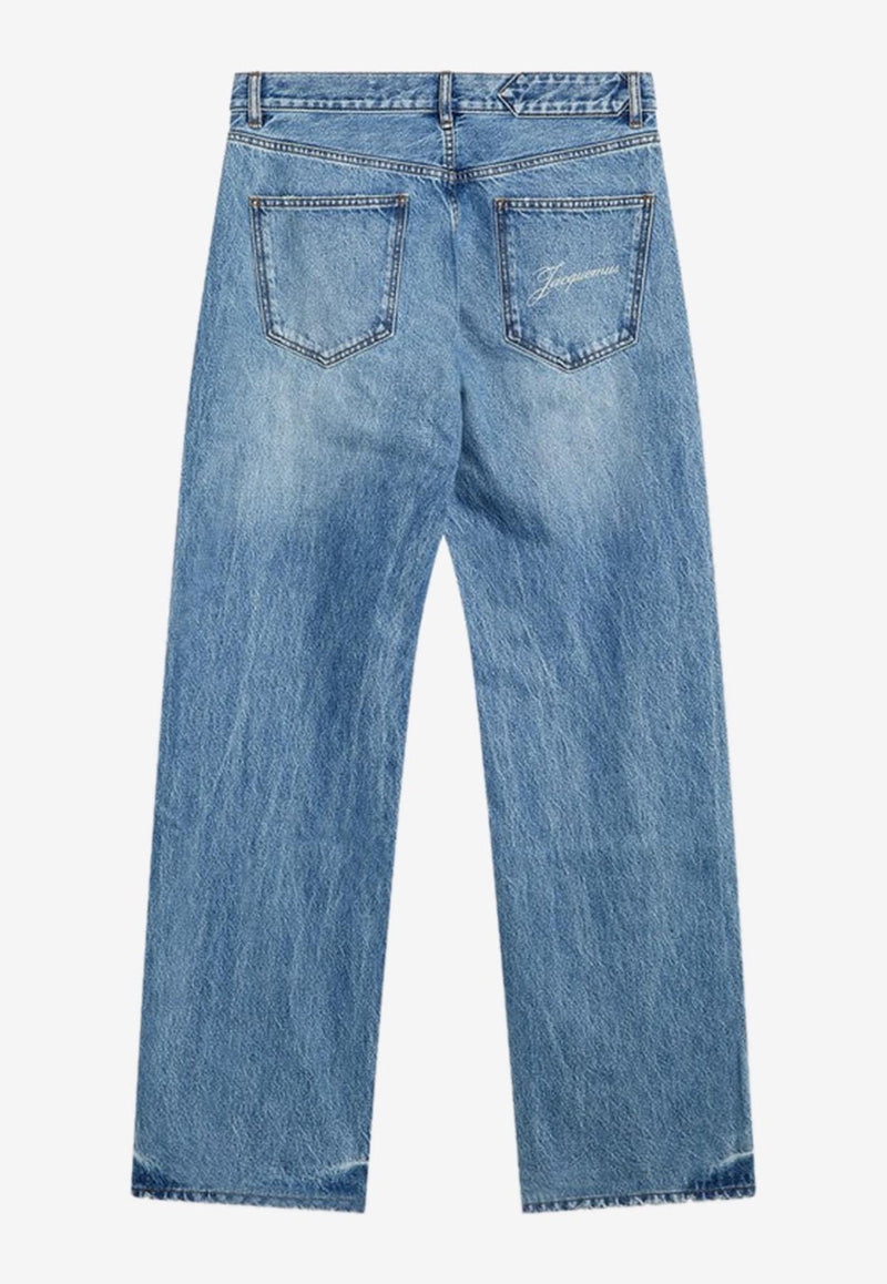 Jacquemus Straight-Leg Faded Jeans Blue 25HPAM00028AD00038/R_JACQM-33C