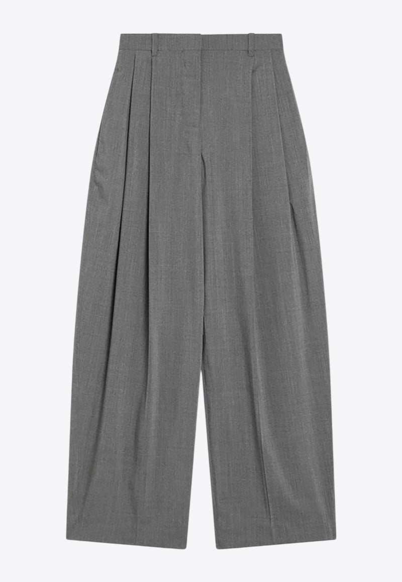 Jacquemus Pleated Wool Pants Gray 25HPAW00615AW00653/R_JACQM-950