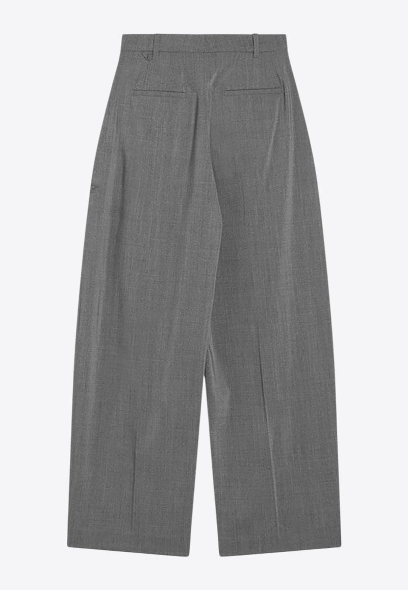 Jacquemus Pleated Wool Pants Gray 25HPAW00615AW00653/R_JACQM-950