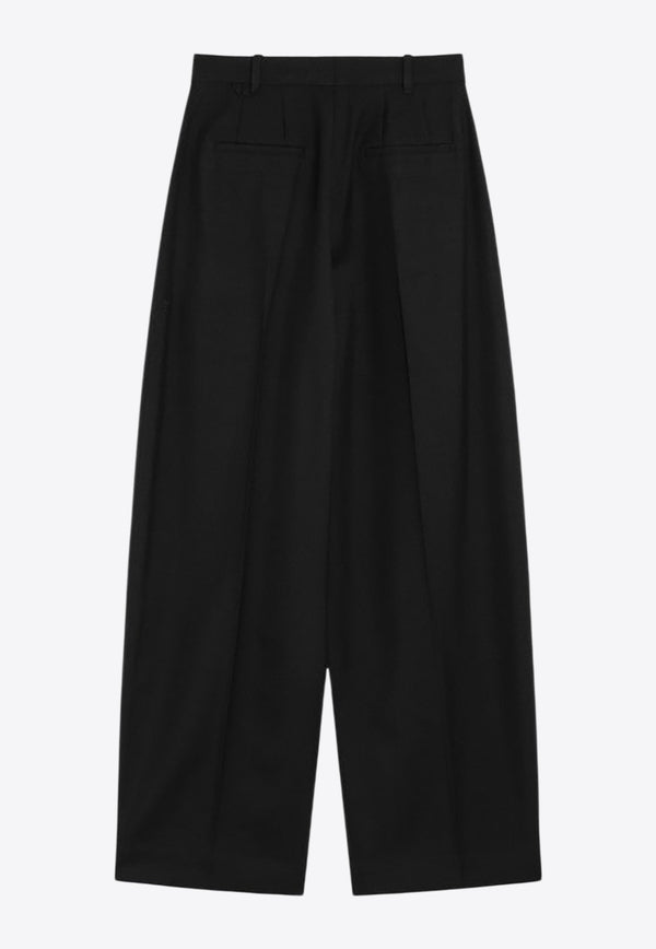Jacquemus Pleated Wool Pants Black 25HPAW00615AW00705/R_JACQM-990
