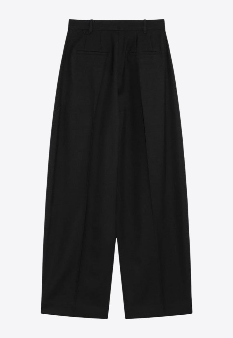 Jacquemus Pleated Wool Pants Black 25HPAW00615AW00705/R_JACQM-990