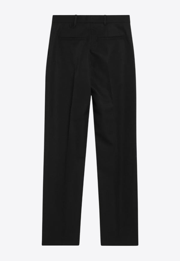 Jacquemus Straight-Leg Wool Tailored Pants Black 25HPAW00622AW00637/R_JACQM-990