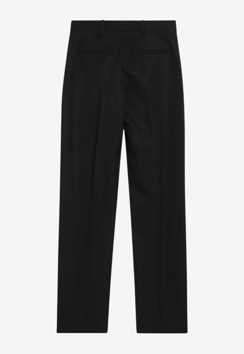 Jacquemus Straight-Leg Wool Tailored Pants Black 25HPAW00622AW00637/R_JACQM-990