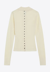 Jacquemus Ribbed Knit Polo Sweater Butter 25HPOW00806AK00145/R_JACQM-205