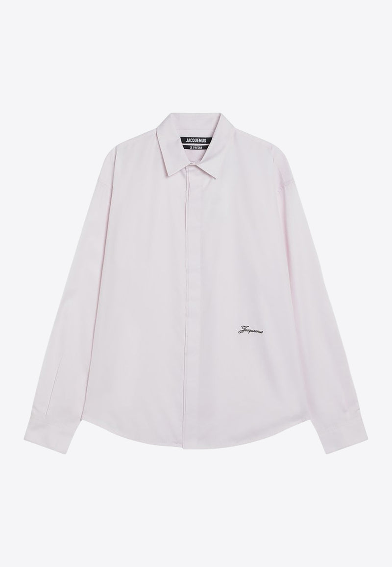 Jacquemus Logo-Embroidered Long-Sleeved Shirt 25HSHM00541AW00539/R_JACQM-410