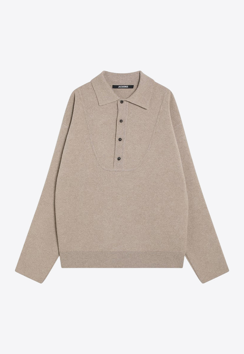 Jacquemus Wool-Blend Polo Sweater 25HSWM00609AK00276/R_JACQM-150