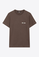 Jacquemus Gros Grain Crewneck T-shirt Brown 25HTSW00550AJ00029/R_JACQM-880