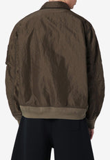 Sacai Zip-Up Bomber Jacket Green 26-03913MNY/S_SACAI-531