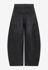 Sacai Washed Wide-Leg Pants Black 26-03930MDE/S_SACAI-001