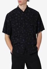 Sacai Floral Print Buttoned Shirt Black 26-03977MVI/S_SACAI-001