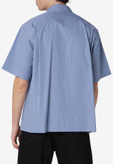 Sacai Striped Short-Sleeved Shirt Blue 26-03981MCO/S_SACAI-421