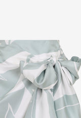 Strano Printed Silk Mini Skirt