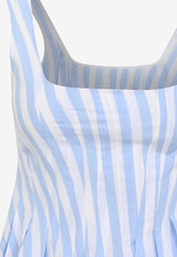 Filato Striped Midi Dress