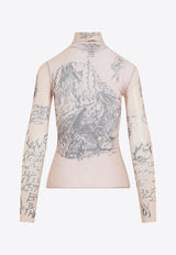 Tattoo Long-Sleeved Top