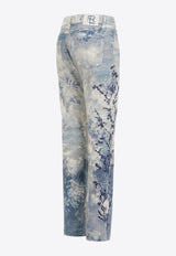 750 Straight-Leg Floral Jeans