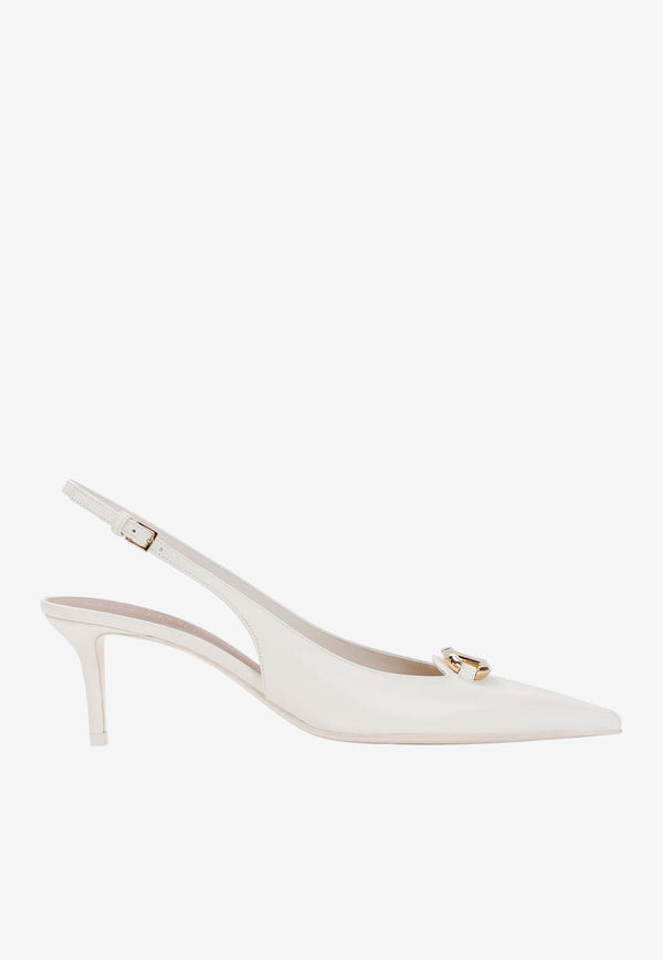 VLogo 60 Slingback Pumps in Calf Leather