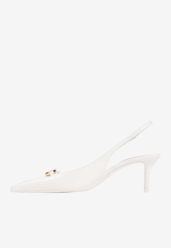 VLogo 60 Slingback Pumps in Calf Leather