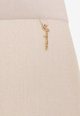 Logo Charm Knit Shorts