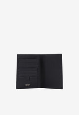 Logo Stamp Passport Holder in Calf Leather