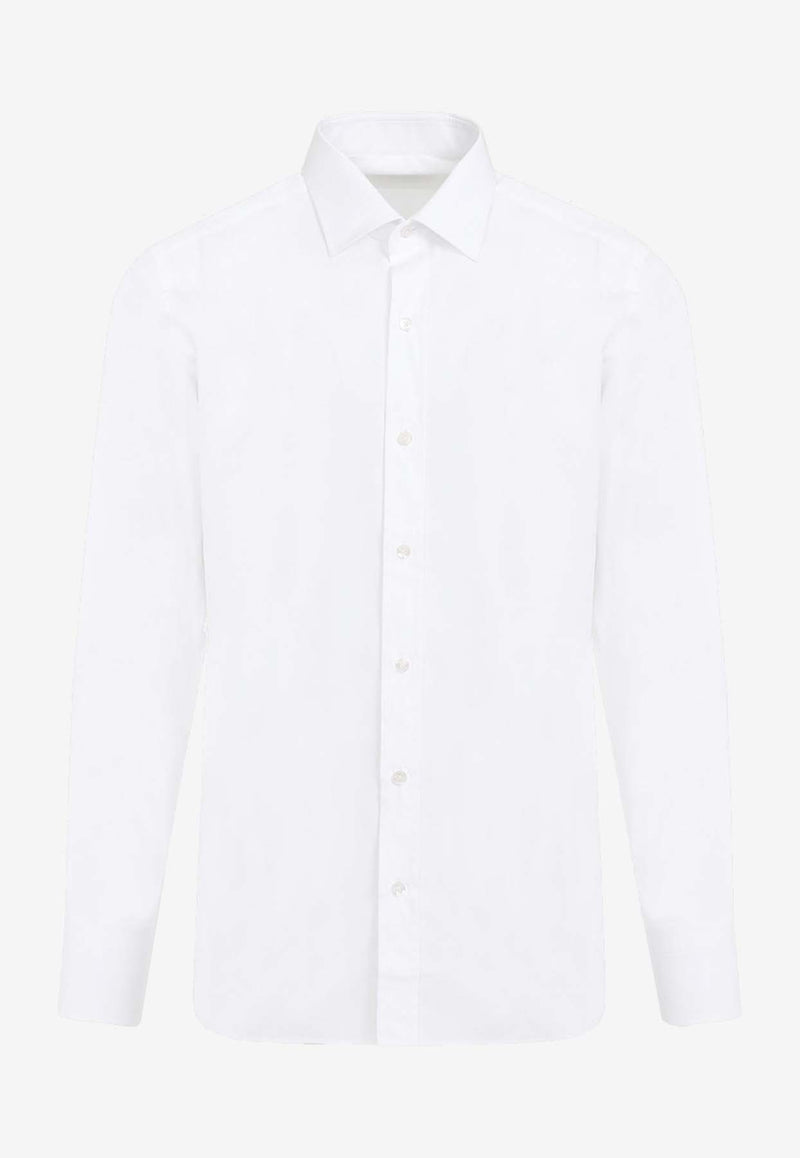 Long-Sleeved Poplin Shirt