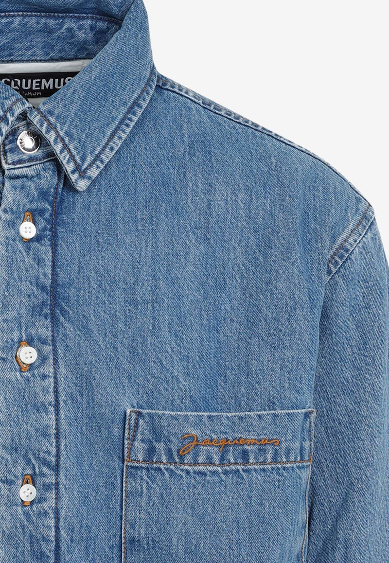 Puffer Denim Overshirt