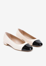 Pearl Leather Ballet Flats