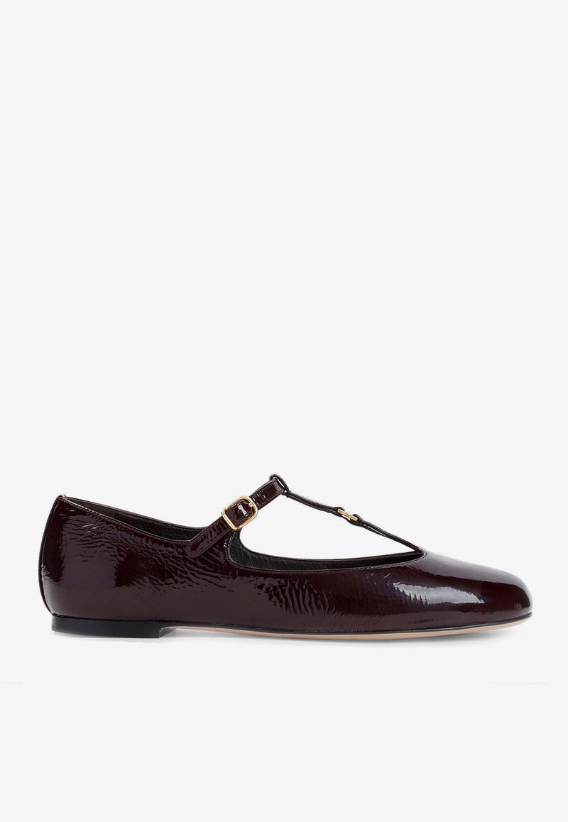 Marcie Mary Jane Flats in Leather