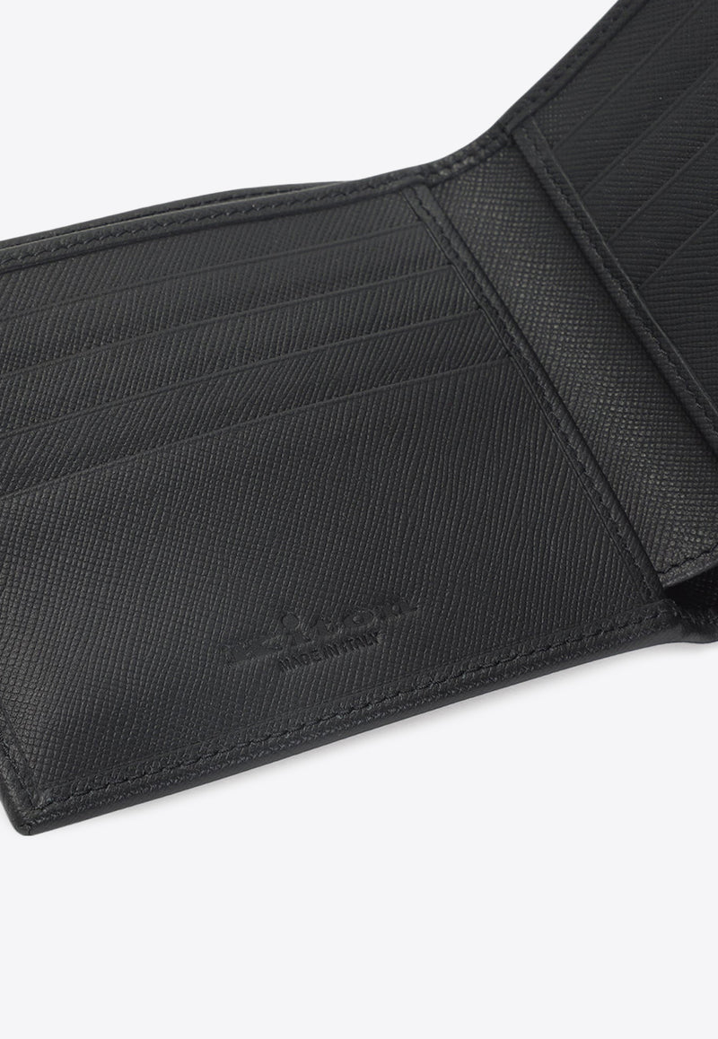 Logo-Plaque Bi-Fold Calf Leather Wallet
